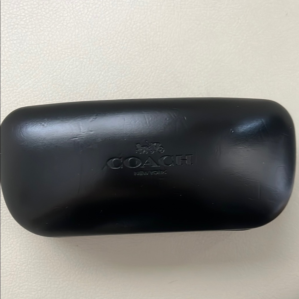 4-Coach New York black Hard case / Never used with the sunglasses.